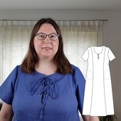 Ein Kleid mit Schnürung - mit Video!