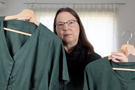 Kann man ein Schnittmuster für Webware auch in gestrickten Stoffen nähen?