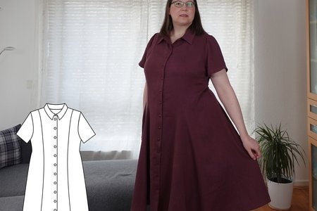 So many buttons! Princessline dress with video